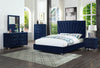 Navy Upholstered Bed