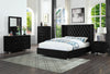 Black Upholstered Bed