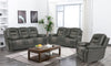 Leather Air Gray Sofa Recliner Group
