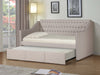 Day Bed w/Trundle; Beige