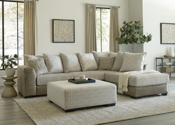 Bangle Cream Sofa Chaise Sectional