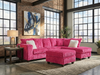 Hugo Fuschia 2 Piece Sectional