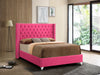 Pink Upholstered Bed