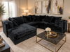 Glam Ebony Sectional