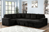 Black Courderoy Sectional