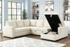 Cream Courderoy Sectional