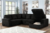 Black Courderoy Sectional