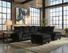 Hugo Black 2 Piece Sectional
