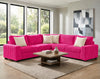 Hugo Fuschia 3 Piece Sectional