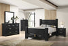 Black Bedroom with Drawers