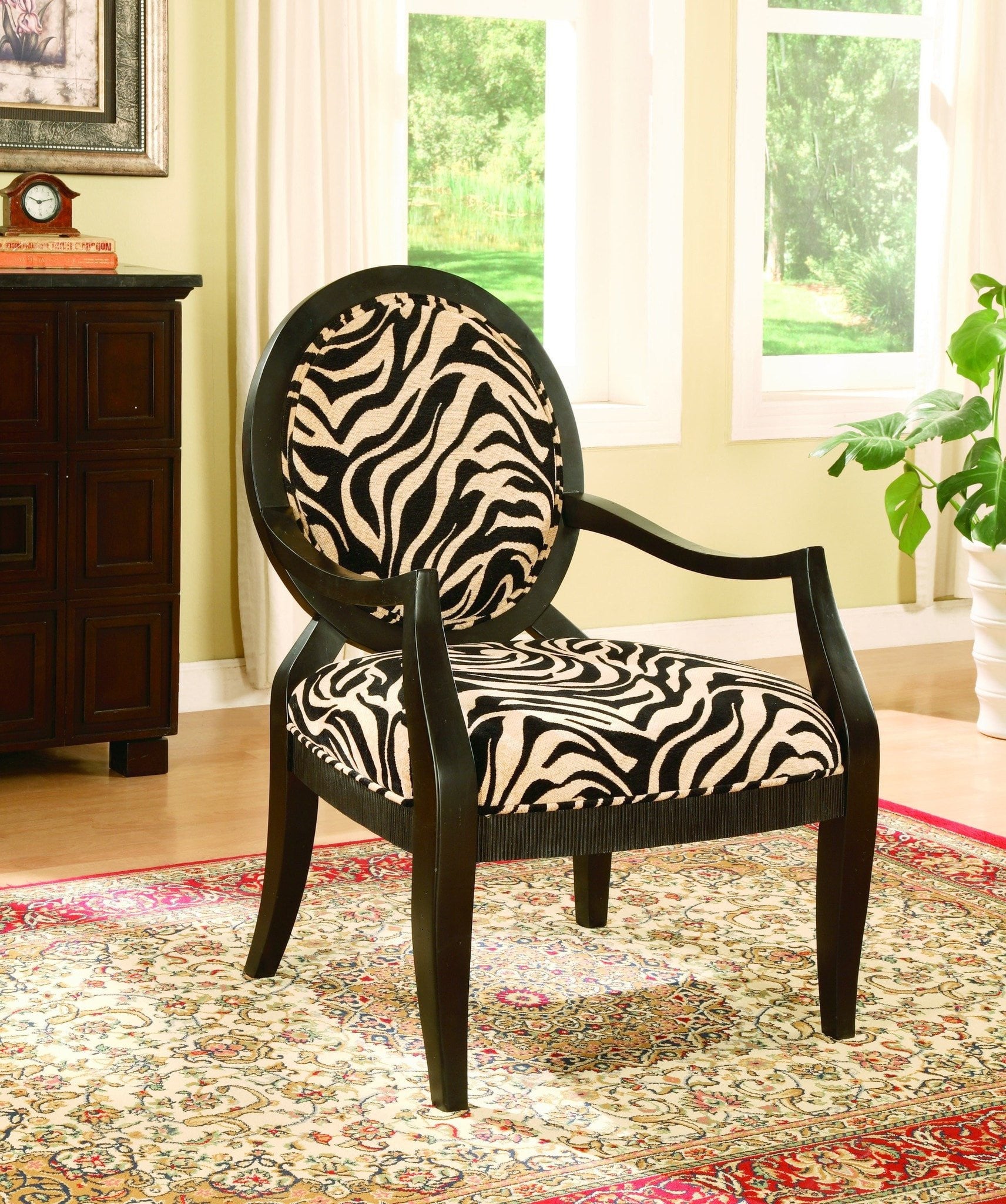 Zebra Print Accent Chair – Pacific Imports, Inc.
