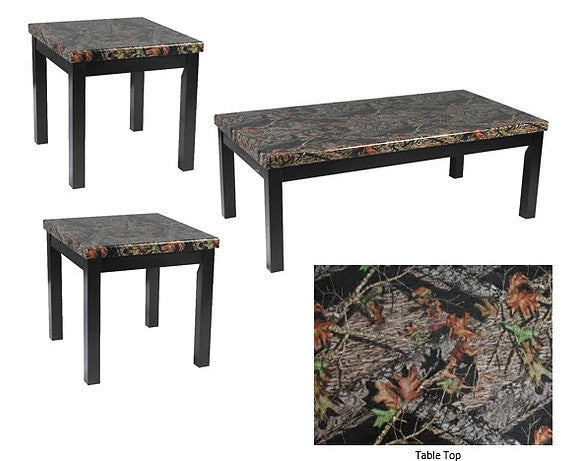 Mossy Oak Coffee Table Set; 3 PCS. SET