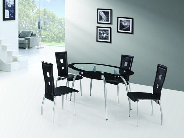 Rhodes Dining Table Black - Furnlander