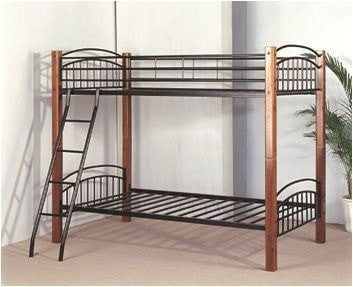 Twin / Twin Convertible Wood / Metal Bunk Bed - Furnlander
