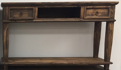 Rustic Antique Brown T.V. Stand/Sofa Table
