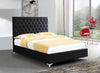 Black Upholstered Bed
